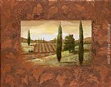 Vineyard Canvas Paintings - Vineyard Morning II